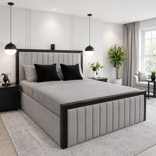 Panelled piping border bed - panelled,
