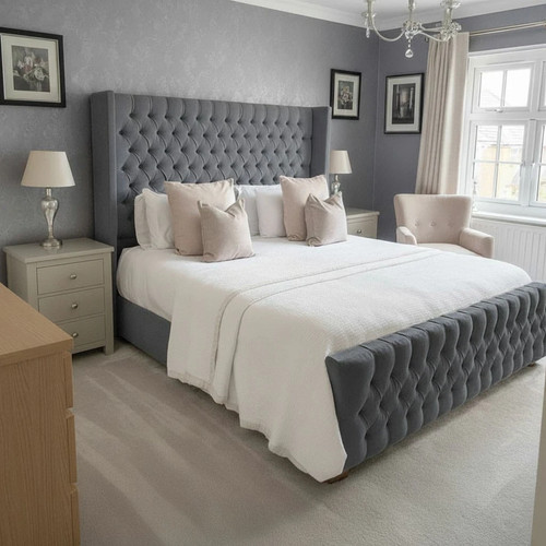 Ottoman bed winged plush - ottoman,