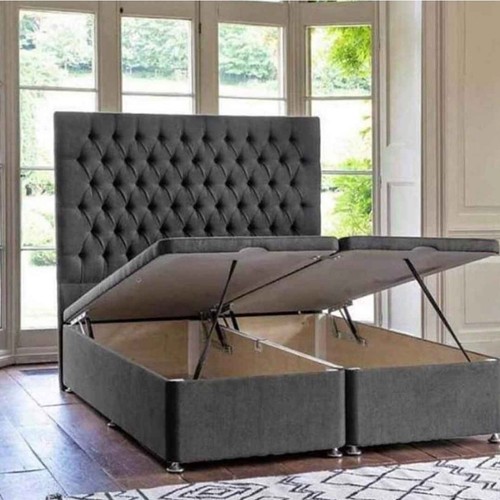 Double grey velvet - grey, storage