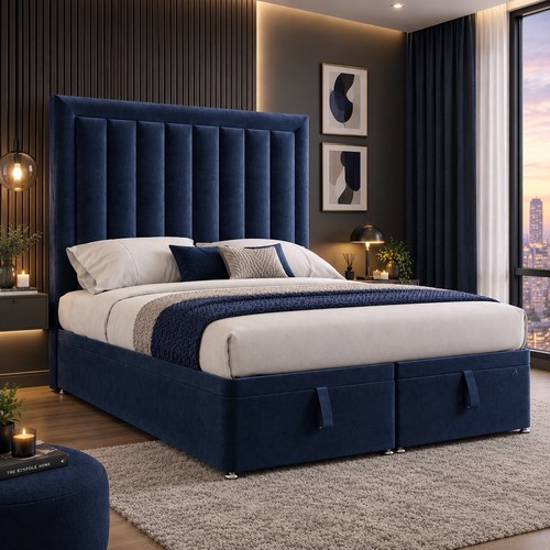 Divan ottoman storage bed - storage, with