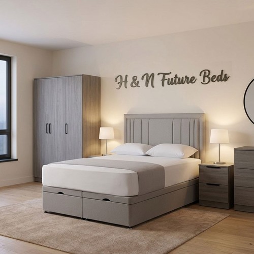 Divan ottoman bed set panel - bed,