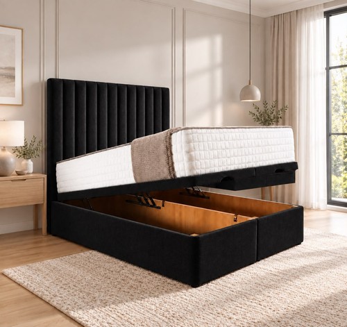 Ottoman solid divan bed - ottoman, gas