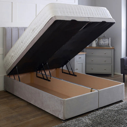 Ottoman divan bed panel plush - bed,
