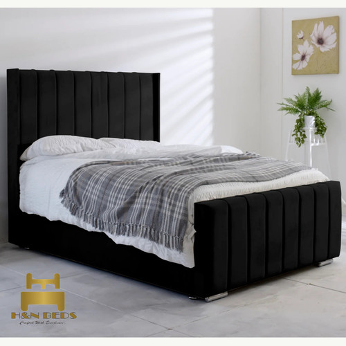 Divan ottoman winged panel bed - divan,