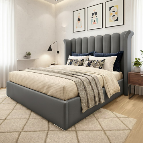Ottoman bed frame winged divan - ottoman,
