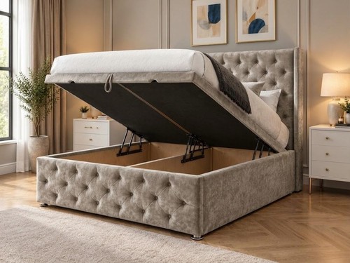 Chesterfield divan bed frame - bed,