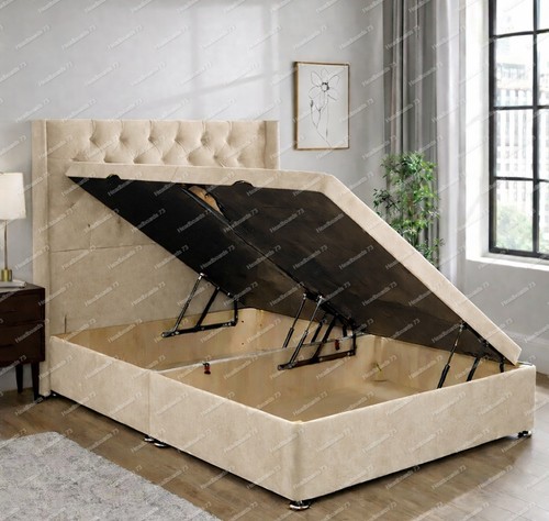 Plush velvet ottoman - velvet, divan