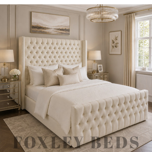 Ottoman bed winged - ottoman, plush