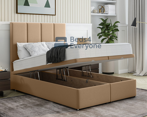 Plush velvet ottoman storage - ottoman,