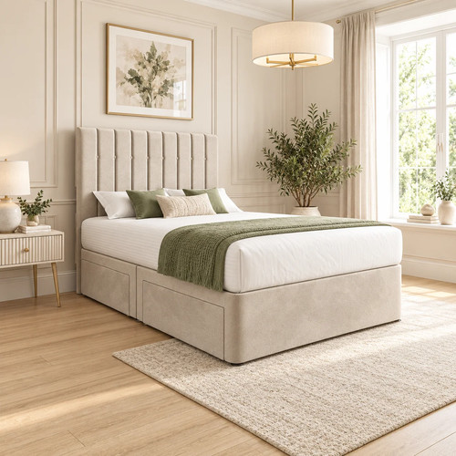 Luxury divan bed with - luxury, storage