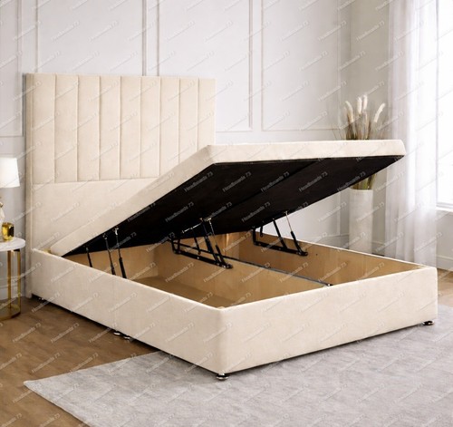 Plush velvet ottoman divan bed - divan,