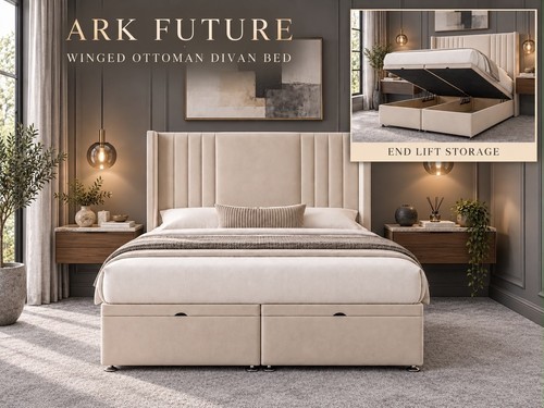 Ottoman divan winged bed - winged,