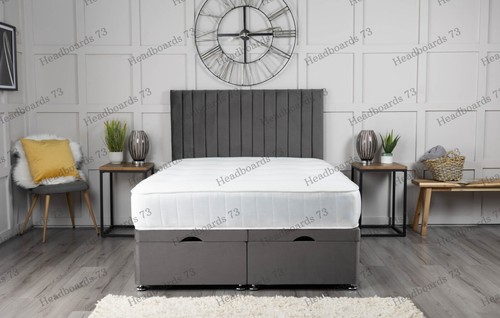 Plush velvet ottoman bed divan - ottoman,