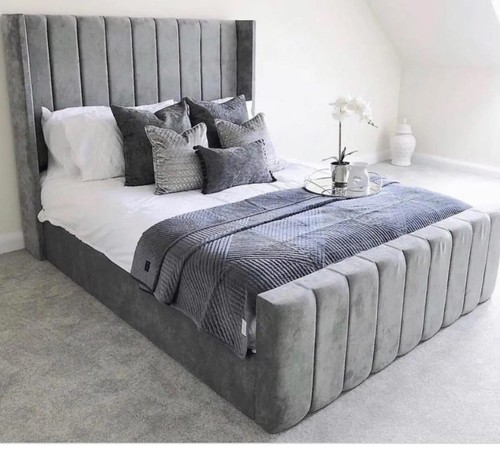 Ottoman bed plush - plush, velvet