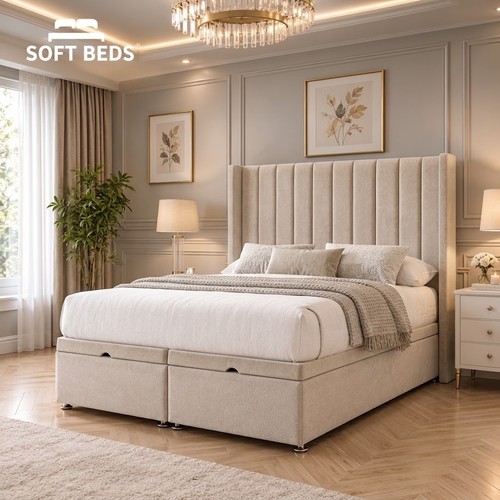 Ottoman divan winged bed - winged,