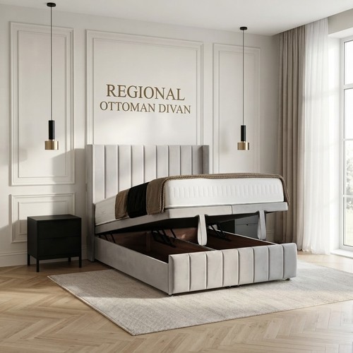 New panel ottoman bed set - ottoman,