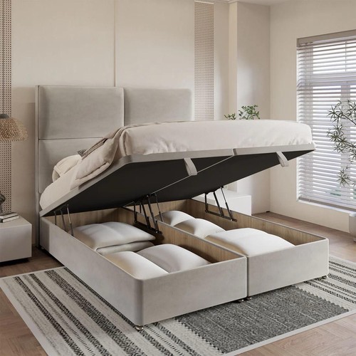 Ottoman storage divan bed with - ottoman,