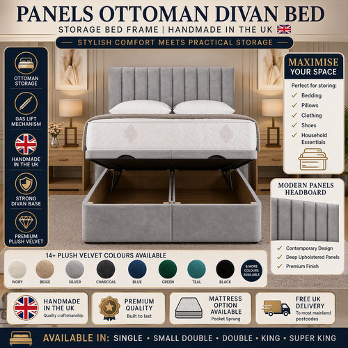 Ottoman bed divan storage - bed,