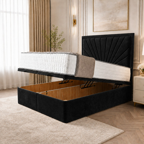 Ottoman divan bed - ottoman, velvet