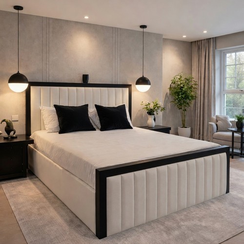Luxury lined piping - piping, bed